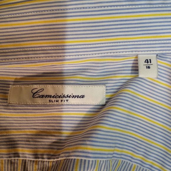 💥Clearance💥 Camicissima Button Down Shirt, L (Italian 41, neck 16), Slim Fit - Picture 7 of 8